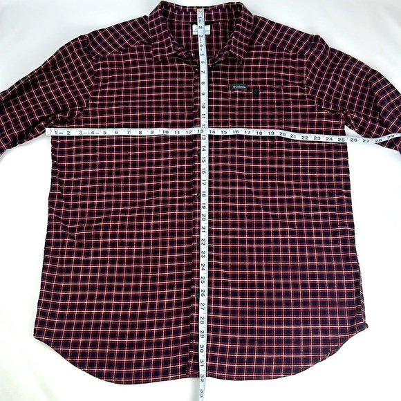 Columbia Mens Flannel Shirt. Red, Black & White. Size XL. Like New. - Picture 7 of 9
